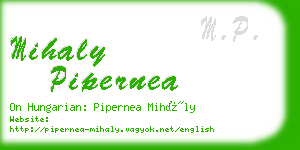 mihaly pipernea business card